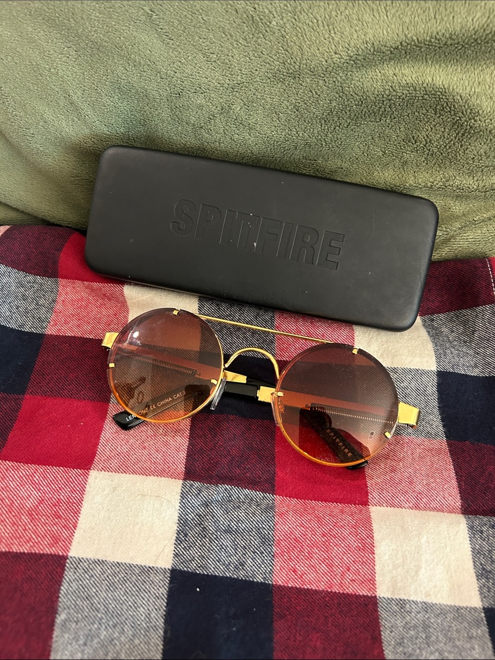 Spitfire Lennon 2 Gold/Black Sunglasses